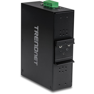 TRENDnet TI-G162 16-Port Ethernet Switch, 14 Gigabit ethernet ports, 2 Gigabit SFP slots, 32 Gbps switching capacity, DIN-rail/wall mount